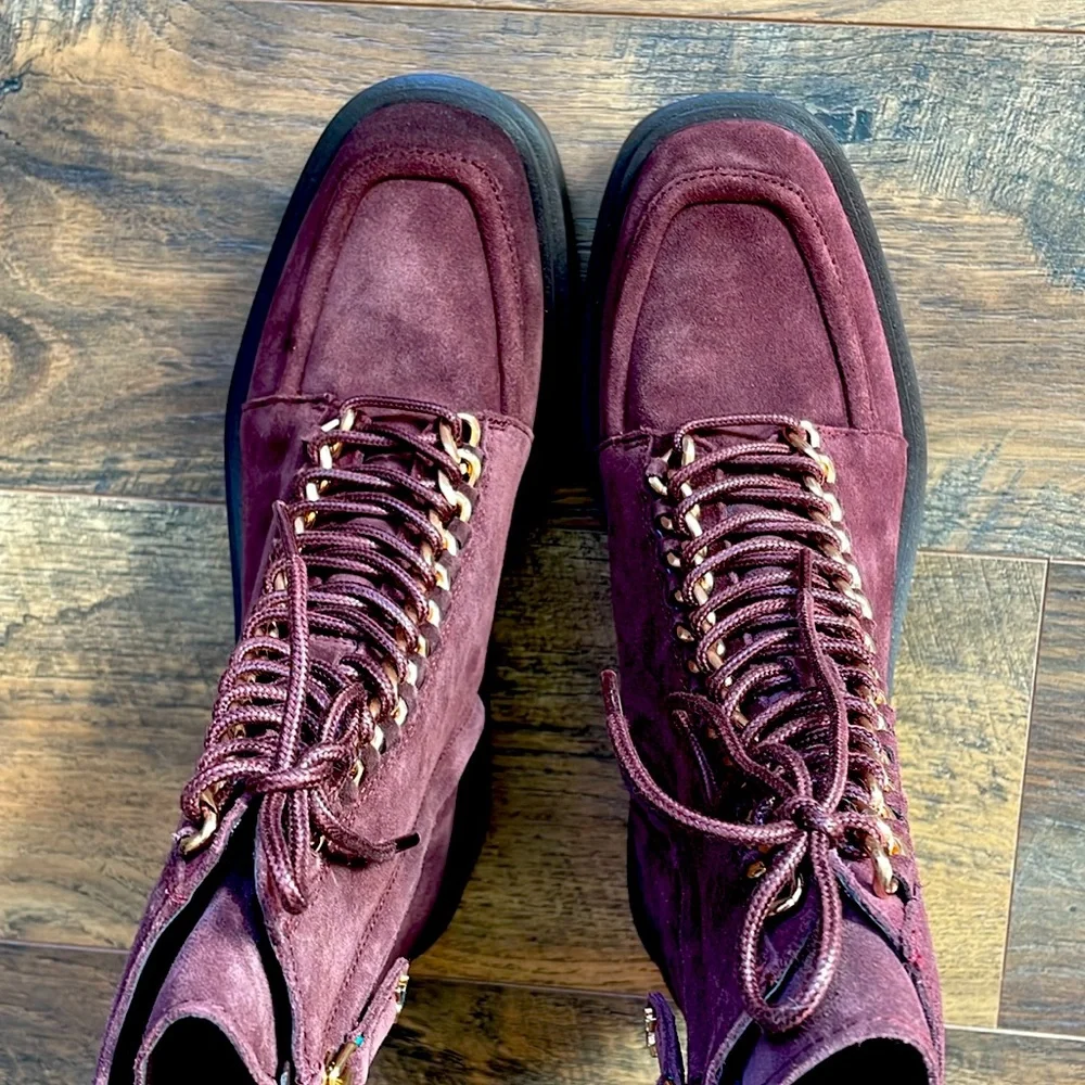 NEW! Sam Edelman Lovrin Women’s Leather Combat Boots Size 7 - Picture 11 of 12